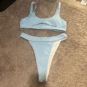Baby blue bikini set